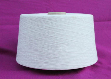 Porcellana Kniting/bianco di candeggio del filato poliestere di tessitura con la fibra del vergine di 100% fornitore