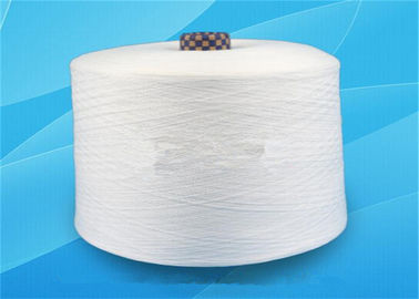Porcellana Ignifugo filato poliestere candeggiato di bianco 100% per il tessuto di estinzione di incendio fornitore