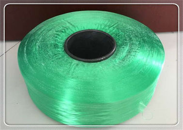 Porcellana Filato in pieno completamente estratto verde del filato pp del polipropilene smussato per tessere fornitore